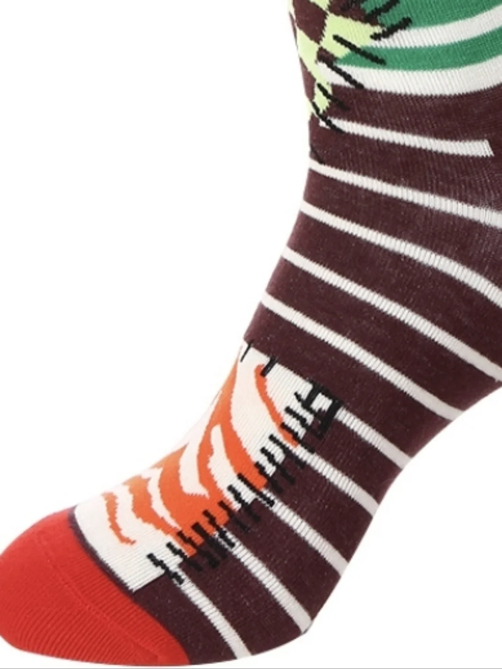 Striped Patch Work Socks